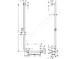 Hansgrohe Unica - Sprchová tyč 110 cm, levá, bílá/chrom 26403400