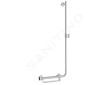 Hansgrohe Unica - Sprchová tyč 110 cm, pravá, bílá/chrom 26404400