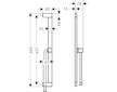 Hansgrohe Unica - Sprchová tyč 66 cm, se sprchovou hadicí, chrom 24402000