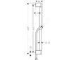 Hansgrohe Unica - Sprchová tyč 67 cm, se sprchovou hadicí, chrom 24400000