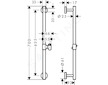 Hansgrohe Unica - Sprchová tyč Comfort, délka 65 cm, chrom 26401000