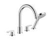 Hansgrohe Vernis Blend - Baterie na okraj vany, 4-otvorová instalace, chrom 71456000