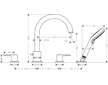 Hansgrohe Vernis Blend - Baterie na okraj vany, 4-otvorová instalace, chrom 71456000