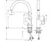 Hansgrohe Vernis Blend M35 - Dřezová baterie, matná černá 71870670