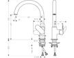 Hansgrohe Vernis Blend M35 - Dřezová baterie, matná černá 71870670