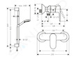 Hansgrohe Vernis Blend - Sprchový set s baterií, 2 proudy, EcoSmart, chrom 26957000