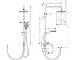 Hansgrohe Vernis Blend - Sprchový set Showerpipe 200 Reno, chrom 26272000