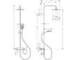 Hansgrohe Vernis Blend - Sprchový set Showerpipe 200 s termostatem, EcoSmart, chrom 26089000