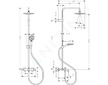 Hansgrohe Vernis Blend - Sprchový set Showerpipe 200 s vanovým termostatem, chrom 26274000