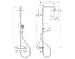 Hansgrohe Vernis Blend - Sprchový set Showerpipe 240 s termostatem, 2 proudy, EcoSmart, matná černá 26428670