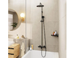 Hansgrohe Vernis Blend - Sprchový set Showerpipe 240 s vanovým termostatem, 2 proudy, matná černá 26899670