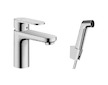 Hansgrohe Vernis Blend - Umyvadlová baterie s ruční sprchou Bidette, chrom 71215000
