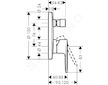 Hansgrohe Vernis Blend - Vanová baterie pod omítku, chrom 71466000