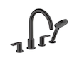 Hansgrohe Vernis Shape - Baterie na okraj vany, 4-otvorová instalace, matná černá 71459670