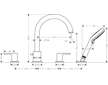 Hansgrohe Vernis Shape - Baterie na okraj vany, 4-otvorová instalace, matná černá 71459670