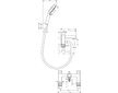 Hansgrohe Vernis Shape - Baterie na okraj vany s příslušenstvím, 2-otvorová instalace, chrom 71462000
