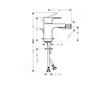 Hansgrohe Vernis Shape - Bidetová baterie s výpustí, matná černá 71219670