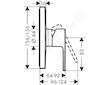 Hansgrohe Vernis Shape - Sprchová baterie pod omítku, matná černá 71668670