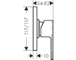 Hansgrohe Vernis Shape - Sprchová baterie pod omítku, s tělesem, chrom 71662000