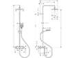 Hansgrohe Vernis Shape - Sprchový set Showerpipe 230 s vanovým termostatem, EcoSmart, chrom 26098000
