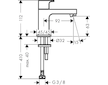 Hansgrohe Vernis Shape - Umyvadlový ventil, EcoSmart, matná černá 71592670