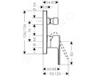 Hansgrohe Vernis Shape - Vanová baterie pod omítku, chrom 71468000