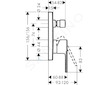 Hansgrohe Vernis Shape - Vanová baterie pod omítku, chrom 71469000