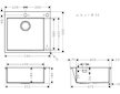 Hansgrohe  - Vestavný dřez S712-F450, nerezová ocel 43305800
