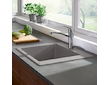 Hansgrohe  - Vestavný granitový dřez S510-F660, betonová šedá 43313380