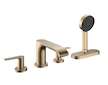 Hansgrohe Vivenis - Baterie na okraj vany, 4-otvorová instalace, sBox, kartáčovaný bronz 75444140