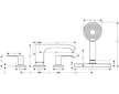 Hansgrohe Vivenis - Baterie na okraj vany, 4-otvorová instalace, sBox, kartáčovaný černý chrom 75444340