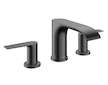 Hansgrohe Vivenis - Umyvadlová baterie s výpustí, 3-otvorová instalace, EcoSmart, kartáčovaný černý chrom 75033340