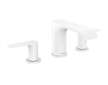 Hansgrohe Vivenis - Umyvadlová baterie s výpustí, 3-otvorová instalace, EcoSmart, matná bílá 75033700