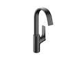Hansgrohe Vivenis - Umyvadlová baterie s výpustí a otočným výtokem, EcoSmart, kartáčovaný černý chrom 75030340