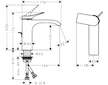 Hansgrohe Vivenis - Umyvadlová baterie s výpustí, EcoSmart, CoolStart, chrom 75023000