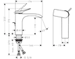 Hansgrohe Vivenis - Umyvadlová baterie s výpustí, EcoSmart, CoolStart, kartáčovaný bronz 75023140