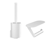 Hansgrohe WallStoris - Set doplňků pro WC, matná bílá 27969700