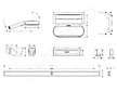 Hansgrohe WallStoris - Set sprchové hlavice 105, 3 proudy a koupelnových doplňků, matná černá 24291670