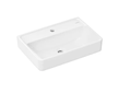 Hansgrohe Xanuia Q - Umyvadlo 55x37 cm, bez přepadu, otvor pro baterii, bílá 60211450