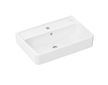Hansgrohe Xanuia Q - Umyvadlo 55x37 cm, s přepadem, otvor pro baterii, bílá 60209450