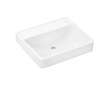 Hansgrohe Xanuia Q - Umyvadlo 55x48 cm, bez přepadu, bez otvoru pro baterii, bílá 60237450