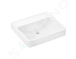 Hansgrohe Xanuia Q - Umyvadlo 55x48 cm, bez přepadu, bez otvoru pro baterii, SmartClean, bílá 61148450