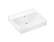 Hansgrohe Xanuia Q - Umyvadlo 55x48 cm, s přepadem, bez otvoru pro baterii, bílá 60235450