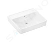 Hansgrohe Xanuia Q - Umyvadlo 55x48 cm, s přepadem, bez otvoru pro baterii, SmartClean, bílá 61146450