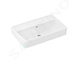 Hansgrohe Xanuia Q - Umyvadlo 60x37 cm, s přepadem, bez otvoru pro baterii, bílá 60214450