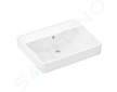 Hansgrohe Xanuia Q - Umyvadlo 60x48 cm, s přepadem, bez otvoru pro baterii, bílá 60244450