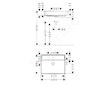 Hansgrohe Xanuia Q - Umyvadlo 60x48 cm, s přepadem, otvor pro baterii, bílá 60243450