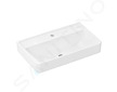 Hansgrohe Xanuia Q - Umyvadlo 65x39 cm, bez přepadu, otvor pro baterii, bílá 60219450