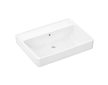 Hansgrohe Xanuia Q - Umyvadlo 65x48 cm, s přepadem, bez otvoru pro baterii, bílá 60254450
