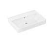 Hansgrohe Xanuia Q - Umyvadlo 70x48 cm, s přepadem, bez otvoru pro baterii, bílá 60222450